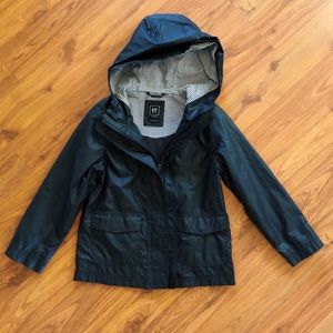 GIRLS SIZE S (5/6) GAP KIDS NAVY RAINCOAT